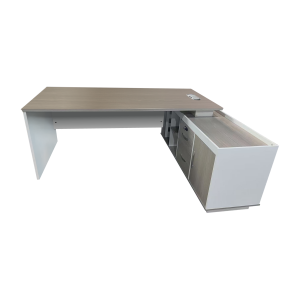 367 000002 2 6 Professional work corner desk Armadi pakoworld sonoma-white 180x80x75cmOffice furniture > Professional desk