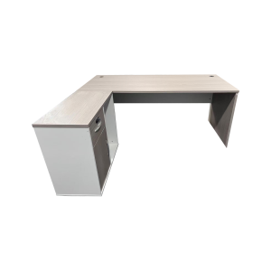 367 000004 1 7 Professional work corner desk Armadi pakoworld sonoma-white 140x70x75cmOffice furniture > Professional desk