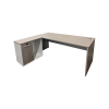 367 000004 9 Metalic computer table Vitor MDF in maple wood color 100x48x75cmOffice furniture > Working desk