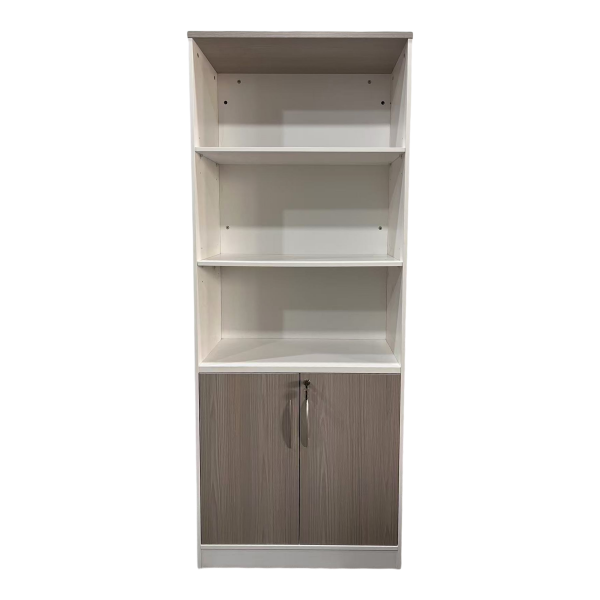 367 000009 1 4 Office bookcase Armadi pakoworld in sonoma-white color 80x40x200cmOffice furniture > Bookshelves