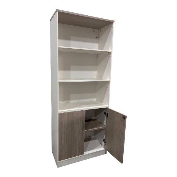 367 000009 2 4 Office bookcase Armadi pakoworld in sonoma-white color 80x40x200cmOffice furniture > Bookshelves