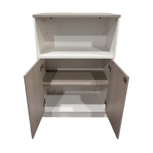 367 000010 2 2 Office cabinet Armadi pakoworld in sonoma-white color 80x40x120cmOffice furniture > Office cupboards