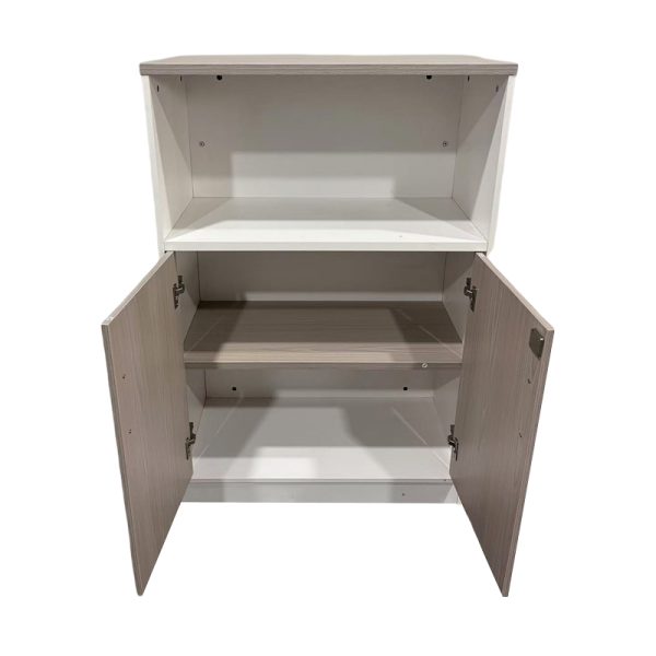 367 000010 2 2 Office cabinet Armadi pakoworld in sonoma-white color 80x40x120cmOffice furniture > Office cupboards