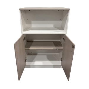 367 000010 2 3 Office cabinet Armadi pakoworld in sonoma-white color 80x40x120cmOffice furniture > Office cupboards