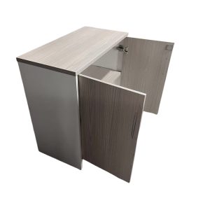 367 000011 2 6 Office cabinet Armadi pakoworld in sonoma-white color 80x40x80cmOffice furniture > Office cupboards