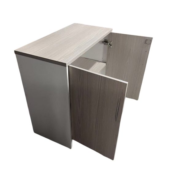 367 000011 2 6 Office cabinet Armadi pakoworld in sonoma-white color 80x40x80cmOffice furniture > Office cupboards