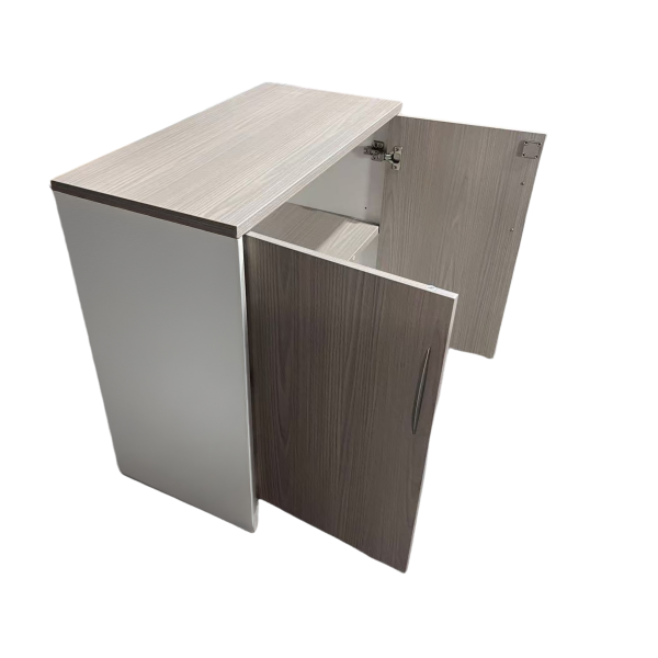 367 000011 2 7 Office cabinet Armadi pakoworld in sonoma-white color 80x40x80cmOffice furniture > Office cupboards