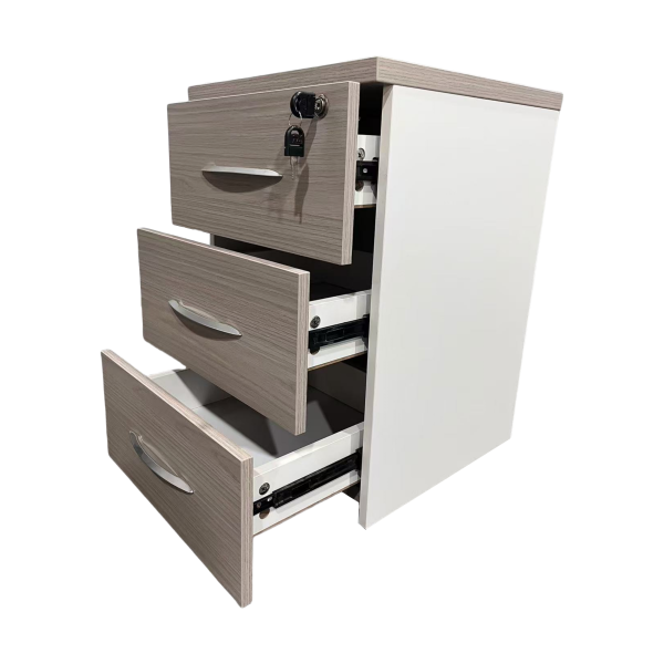 367 000016 2 10 Armadi pakoworld desk drawer on wheels in sonoma-white shade 40x40x55cmOffice furniture > Drawers office