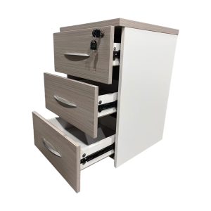 367 000016 2 9 Armadi pakoworld desk drawer on wheels in sonoma-white shade 40x40x55cmOffice furniture > Drawers office