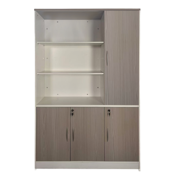 367 000017 1 5 Office bookcase Armadi pakoworld in sonoma-white color 120x40x200cmOffice furniture > Bookshelves