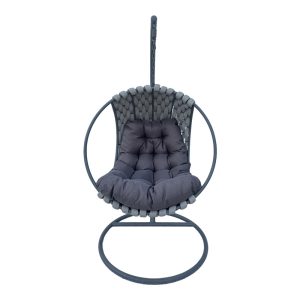 368 000004 13 Makito pakoworld swing nest metal base - pvc in grey color 100x105x195cmOutdoor furniture > Gardens swings