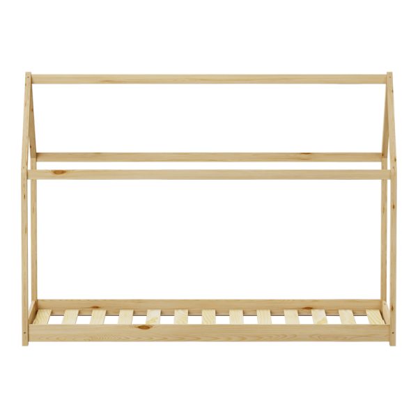 370 000001 3 1 Children's bed Nino Montessori type pakoworld pine wood in a natural shade 90x190cmIndoor furniture > Children's Room