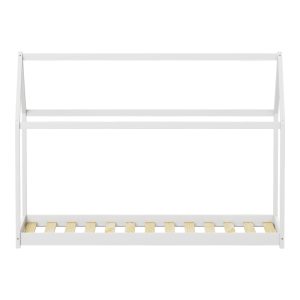 370 000002 3 1 Children's bed Nino Montessori type pakoworld pine wood in white shade 90x190cmIndoor furniture > Children's Room