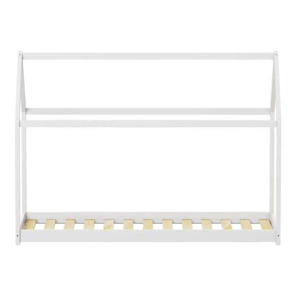 370 000002 3 1 Children's bed Nino Montessori type pakoworld pine wood in white shade 90x190cmIndoor furniture > Children's Room