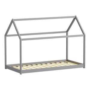 370 000003 2 1 Children's bed Nino Montessori type pakoworld pine wood in grey shade 90x190cmIndoor furniture > Children's Room