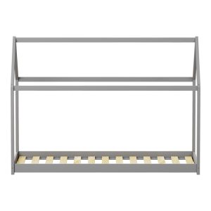 370 000003 3 1 Children's bed Nino Montessori type pakoworld pine wood in grey shade 90x190cmIndoor furniture > Children's Room