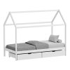 370 000005 1 Montessori style Piccolo children's bed with 2 drawers pakoworld natural shade pine wood 90x190cmIndoor furniture > Children's Room