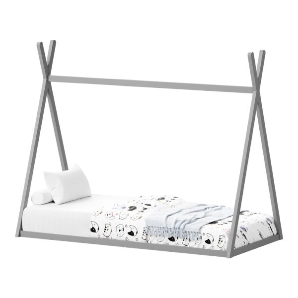 370 000017 1 Montessori style Lilly children's bed pakoworld grey shade pine wood 90x190cmIndoor furniture > Children's Room