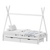 370 000019 1 Children's bunk bed Nani pakoworld pine wood in white shade 90x190cmIndoor furniture > Children's Room