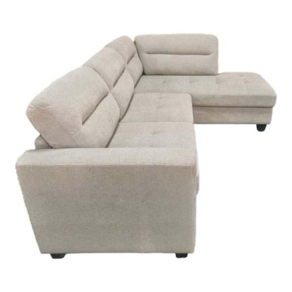 371 000003 2 5 Corner sofa left corner Camile pakoworld beige fabric 270x174x95cmIndoor furniture > Cornered sofas