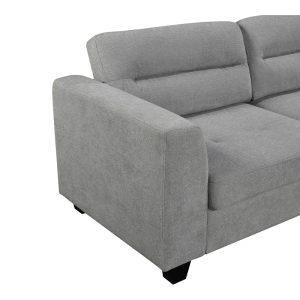 371 000005 3 5 Corner sofa left corner Camile pakoworld anthracite fabric 270x174x95cmIndoor furniture > Cornered sofas