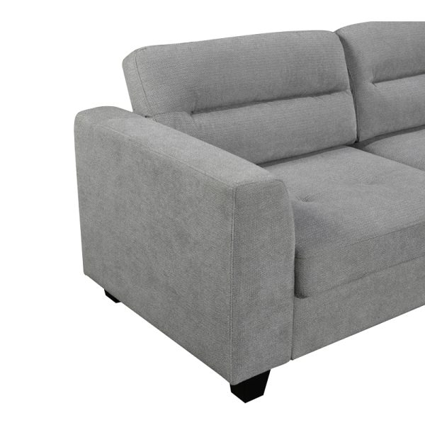 371 000005 3 5 Corner sofa left corner Camile pakoworld anthracite fabric 270x174x95cmIndoor furniture > Cornered sofas