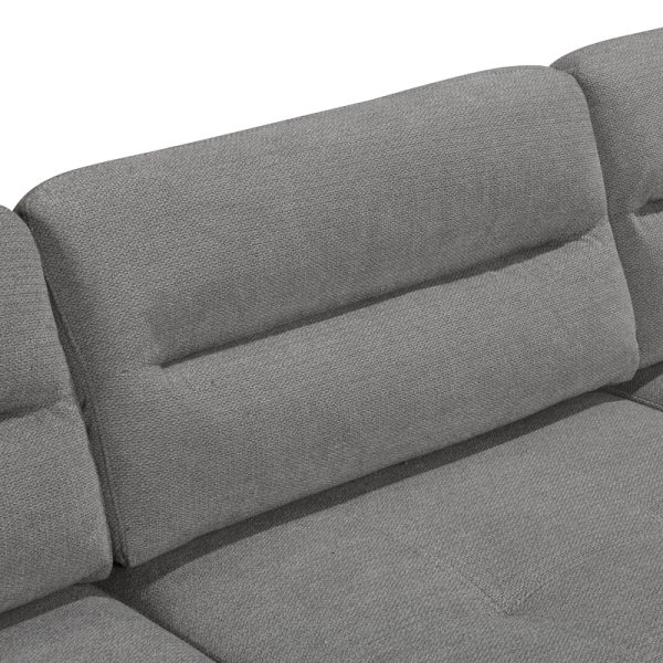 371 000005 4 5 Corner sofa left corner Camile pakoworld anthracite fabric 270x174x95cmIndoor furniture > Cornered sofas