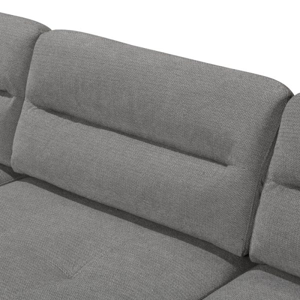 371 000006 4 4 Corner sofa right corner Camile pakoworld dark grey fabric 270x174x95cmIndoor furniture > Cornered sofas