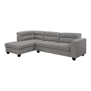 371 000006 7 Corner sofa right corner Camile pakoworld dark grey fabric 270x174x95cmIndoor furniture > Cornered sofas