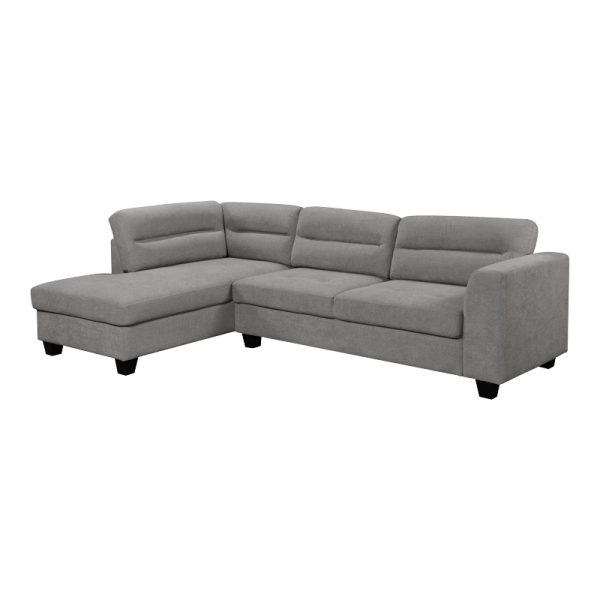 371 000006 7 Corner sofa right corner Camile pakoworld dark grey fabric 270x174x95cmIndoor furniture > Cornered sofas