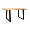 372 000004 6 Foldable Banou chair pakoworld teak wood and pe rope in black shade 52.5x56x89cmBOHO CHIC > Chairs and Armchairs