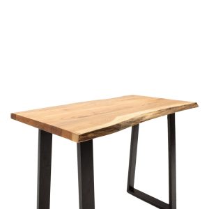 372 000011 3 3 Miles pakoworld console solid acacia wood thickness 3.7-4cm in natural shade with black metal legs 120x45x78cmBOHO CHIC > Other Furnishings