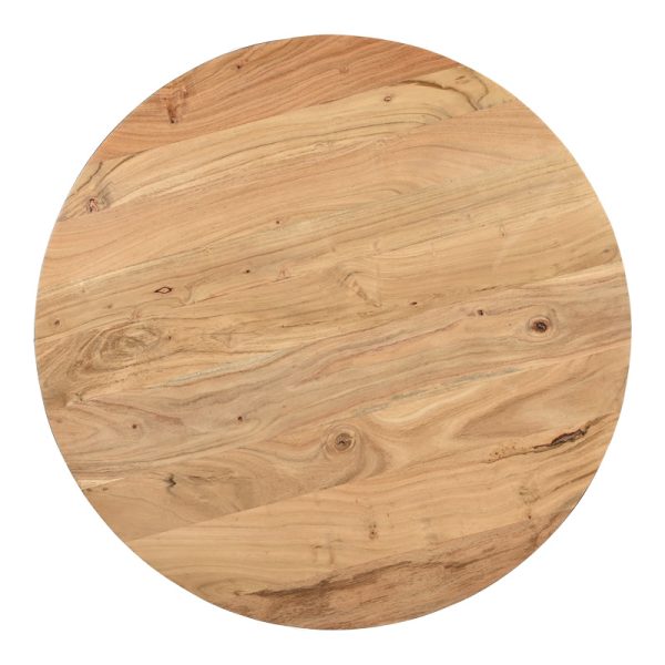 372 000015 3 2 Coffee table Coffelty Inart white metal-solid acacia wood D90x40cmBOHO CHIC > Coffee Tables