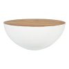 372 000015 5 Coffee table Rich pakoworld solid wood 4cm natural-leg black 130x69x46cmBOHO CHIC > Coffee Tables