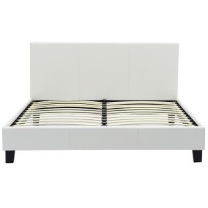 006 000001 3 Double bed Nevil pakoworld PU white matte 150x200Indoor furniture > Beds