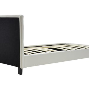 006 000012 3 Bed Nevil pakoworld PU white matte 100x200Indoor furniture > Beds