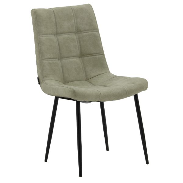 029 000162 Chair Nola pakoworld pu gray-black legIndoor furniture > Chairs