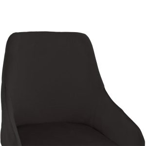 029 000203 4 Bar Stool Lithe metal golden legs-velvet black 47x44x98cmIndoor furniture > Bar stools