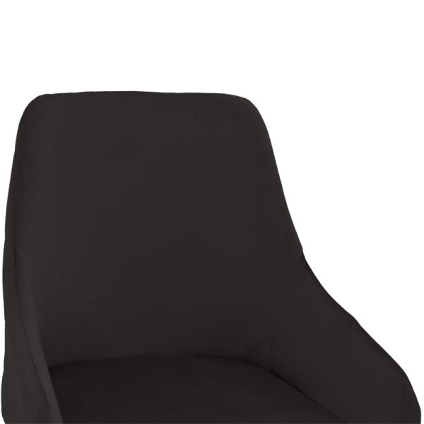 029 000203 4 Bar Stool Lithe metal golden legs-velvet black 47x44x98cmIndoor furniture > Bar stools