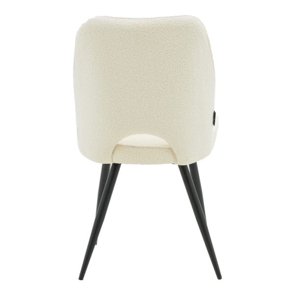 029 000211 4 Renish pakoworld chair bouclé white-metallic black leg 61x47x91.5cmIndoor furniture > Chairs