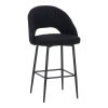029 000303 Zedna chair pakoworld grey velvet with black metal legs 51x58x84cmIndoor furniture > Chairs