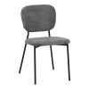 029 000307 Linea pakoworld side table in anthracite marble finish with black metal legs 20x35x10cmIndoor furniture > Tables auxiliary