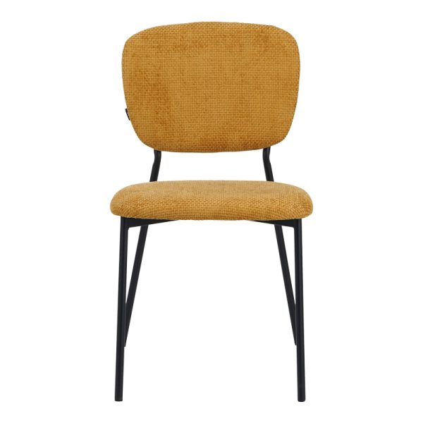029 000308 3 Cathair pakoworld chair bouclé fabric in tampa color with black metallic legs 48x53x82cmIndoor furniture > Chairs