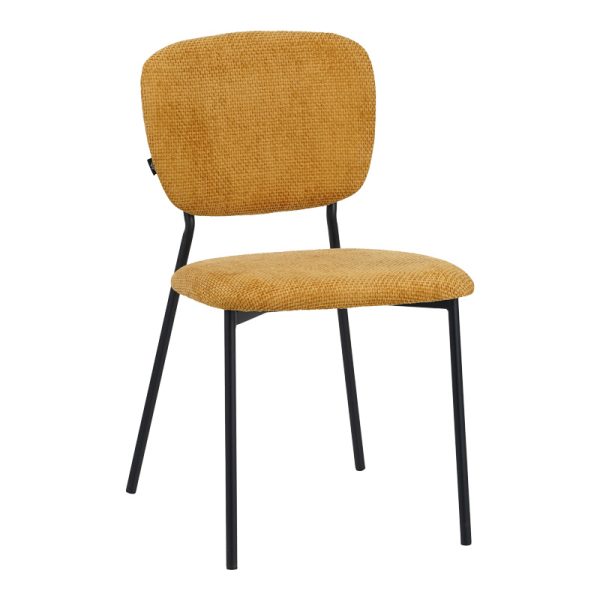 029 000308 Cathair pakoworld chair bouclé fabric in tampa color with black metallic legs 48x53x82cmIndoor furniture > Chairs