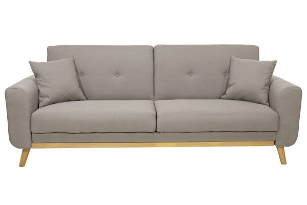 035 000012 2 2 seater sofa-bed Carmelo pakoworld fabric beige-grey 214x80x86 cmIndoor furniture > Sofas-bed