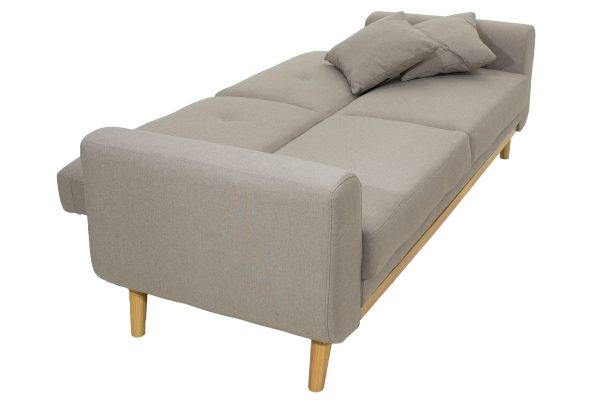 035 000012 3 2 seater sofa-bed Carmelo pakoworld fabric beige-grey 214x80x86 cmIndoor furniture > Sofas-bed