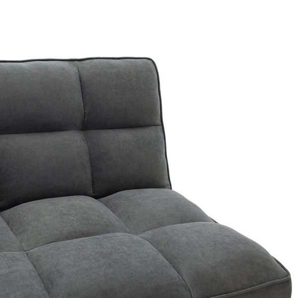 035 000020 3 3 seater sofa-bed Rebel pakoworld with fabric in dark grey color 189x92x82cmIndoor furniture > Sofas