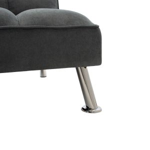 035 000020 4 3 seater sofa-bed Rebel pakoworld with fabric in dark grey color 189x92x82cmIndoor furniture > Sofas