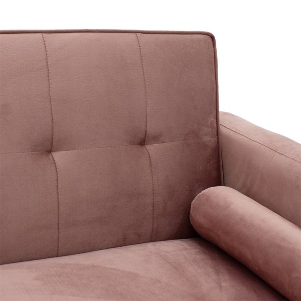 035 000065 4 3 seater sofa-bed Success pakoworld velvet rotten apple 190x80x84cmIndoor furniture > Sofas