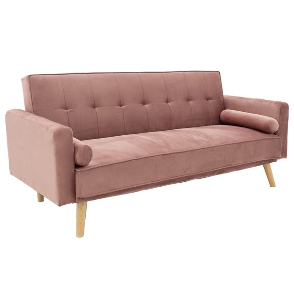 035 000065 3 seater sofa-bed Success pakoworld velvet rotten apple 190x80x84cmIndoor furniture > Sofas